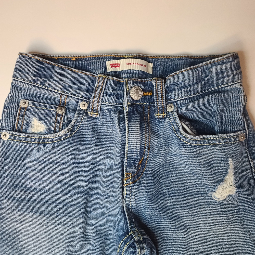 Levi's Kids' Blue Adjustable Waistband Stretch Jeans Size 6 NWT